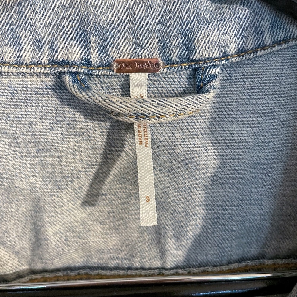 Light Wash Ripped Denim Jacket - Picture 2 of 8